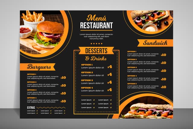 Carte de menu